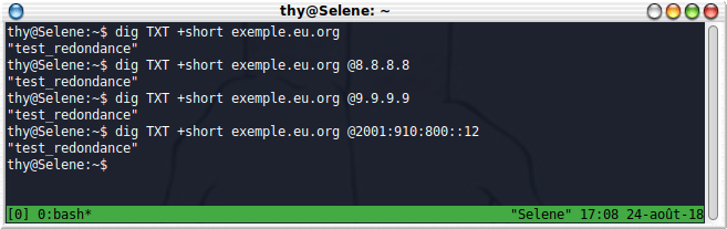 La zone est bien mise à jour quand on interroge le reste de la terre environ