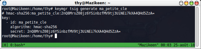 générer notre clé