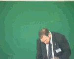 Benjamin Bayart avec un minitel