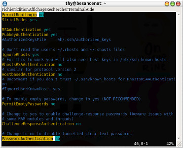 Configuration SSH